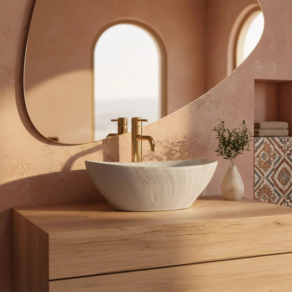 Lavabo Da Appoggio Rea Sofia Ash Matt