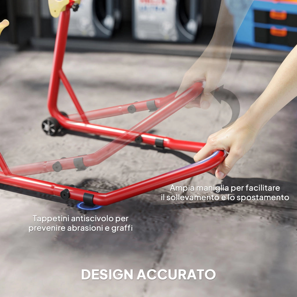Cavalletto per Moto ¨C Zephmum ¨C Rosso