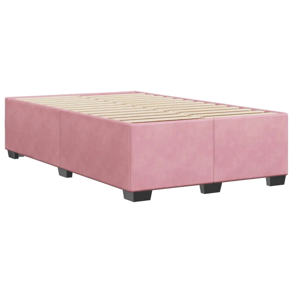 Giroletto senza Materasso Rosa 120x190 cm Velluto 3284624