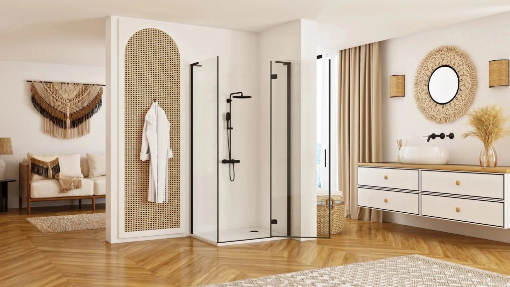 Cabina Doccia Rea Hugo Black 100x90