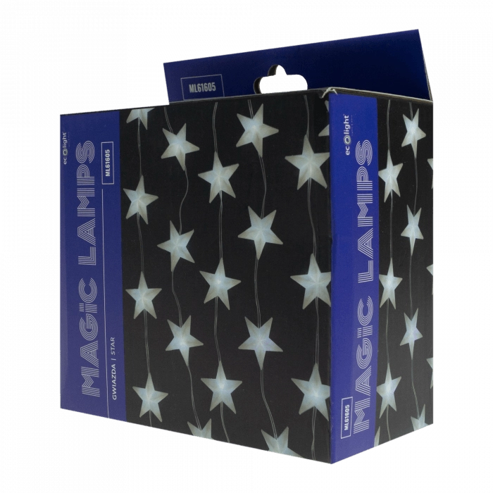 Luci Natale esterne 50 LED 5m 6500K Stella BT USB
