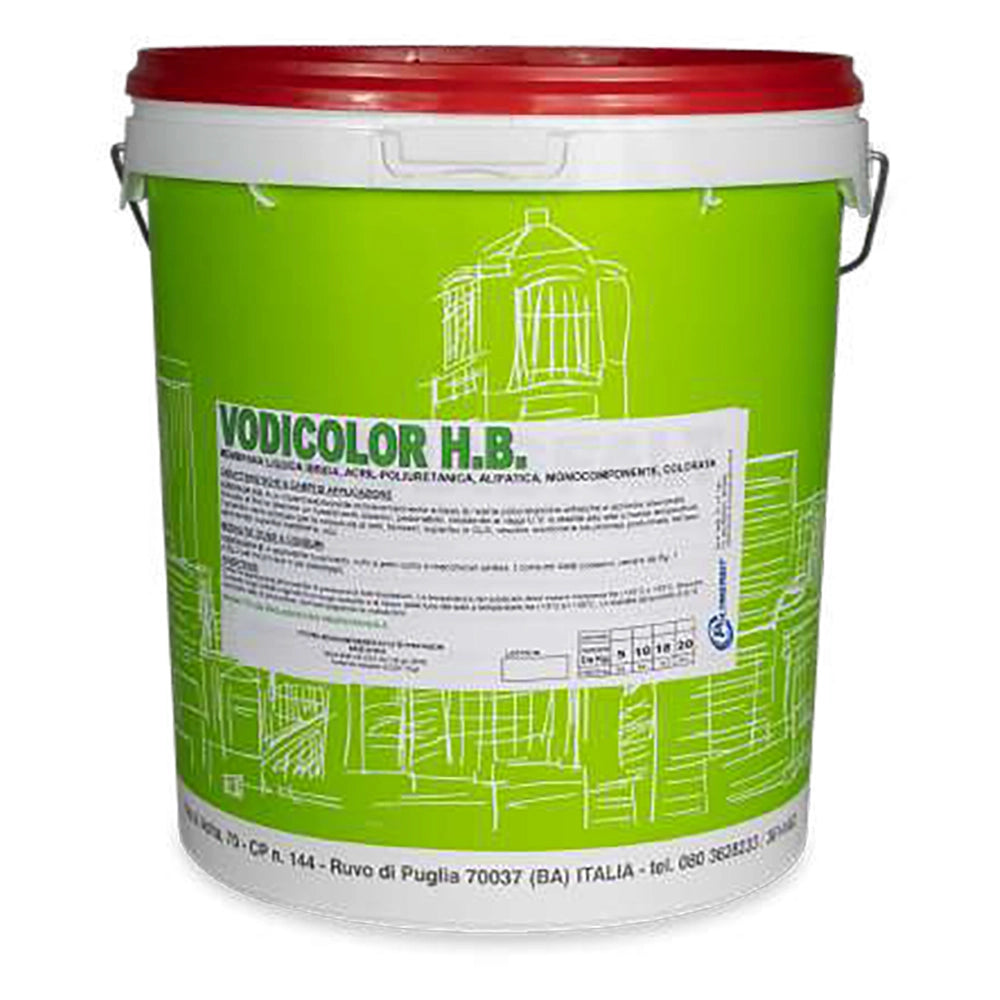 MEMBRANA LIQUIDA COLORATA 'VODICOLOR H.B.' kg. 1 - grigia- 4 pezzi  - VODICHEM