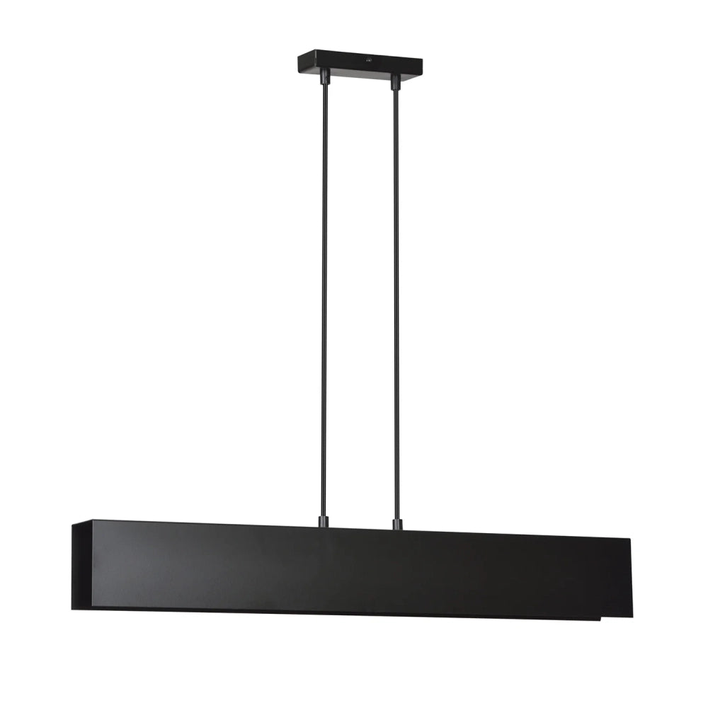 Lampadario Moderno 3 Luci Hachiman In Acciaio Nero