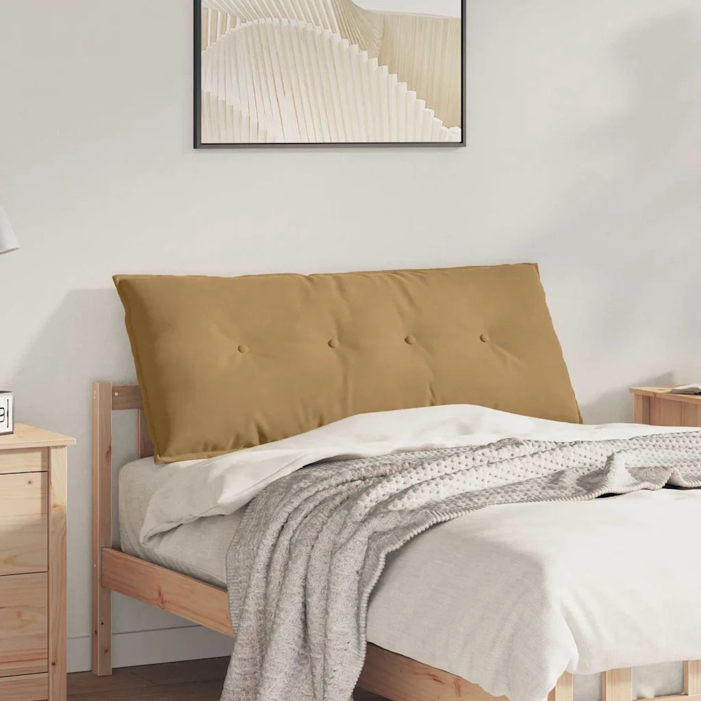 Cuscino per Schiena Marrone 120 x 50 cm Tessuto in Cords 42014812