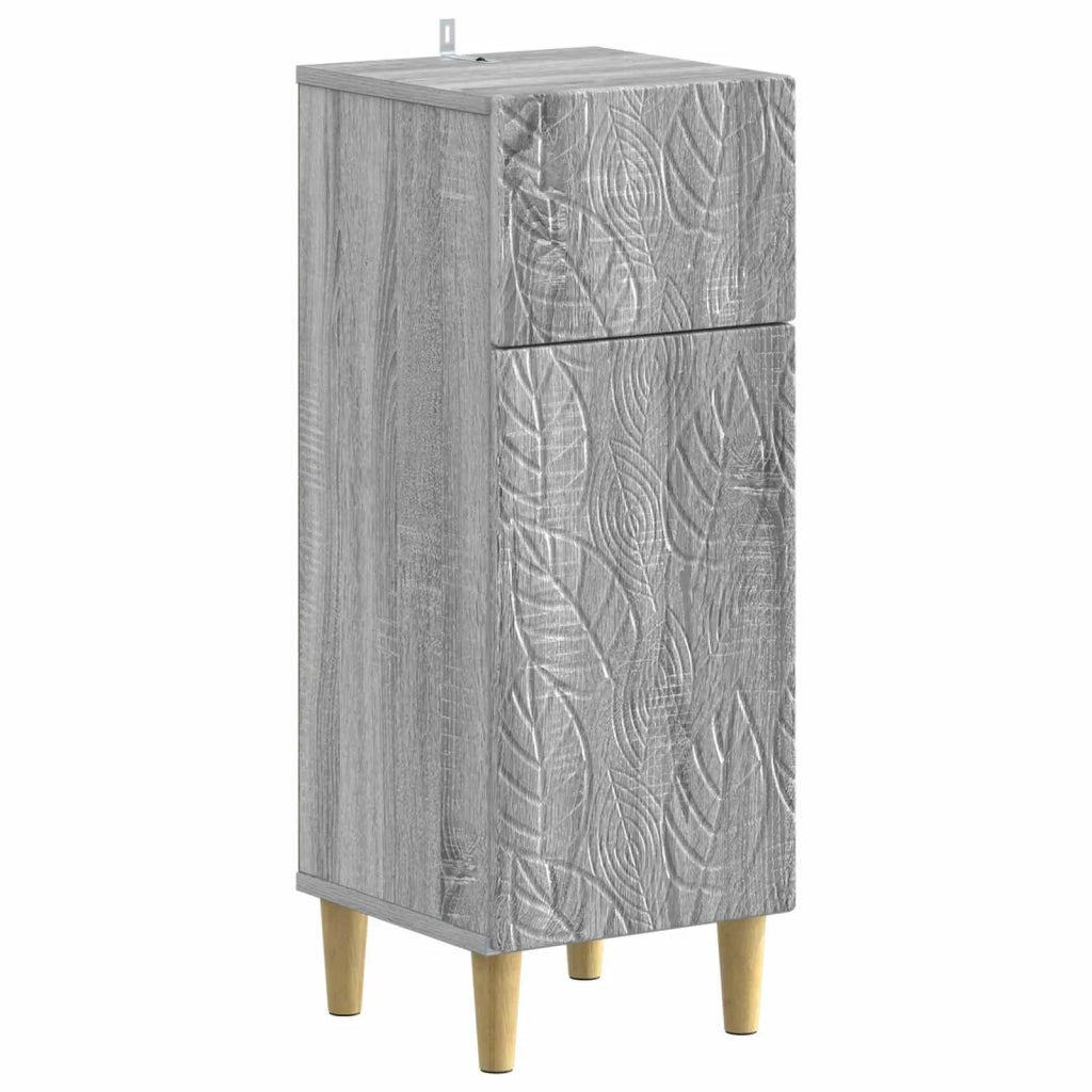 Set di Armadi da Bagno da 2 Pezzi DELFT Sonoma grigio 3418032