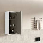 ARMADIO DA BAGNO A PARETE Bianco in MDF e compensato