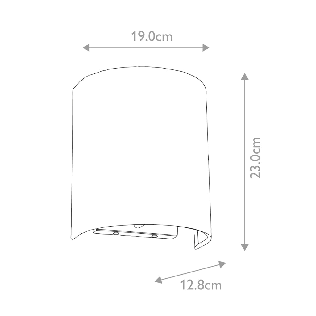 Applique Cooper ottone anticato crema 23cm E27 60W Lightbox