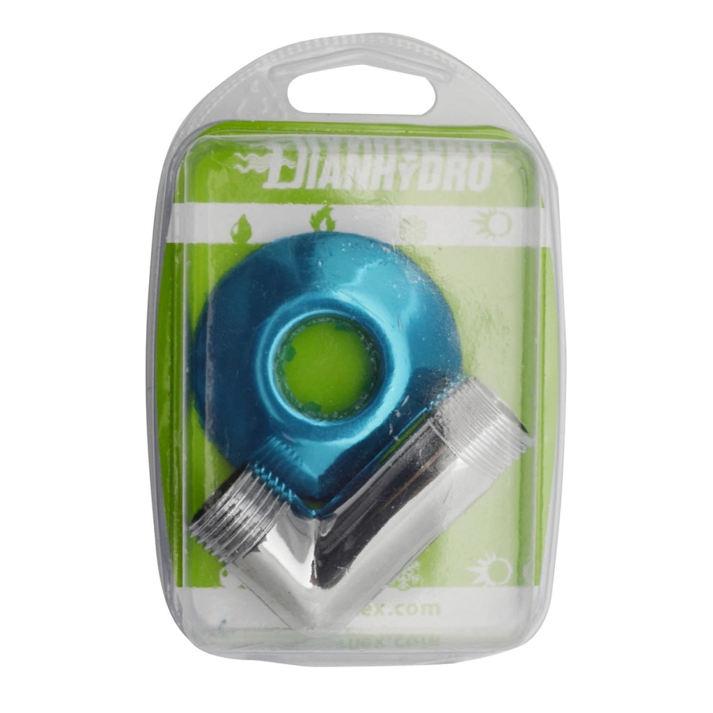 ANGOLO CON ROSONE CROMATO BLISTER (CURVETTA DOCCIA)- M.M. 1/2- FAIDF- pezzi 1