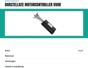 Controllore Motorizzato Senza Batteria per Biciclette Elettriche e Scooter