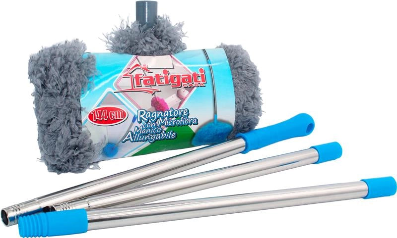 RAGNATORE MICROFIBRA CON MANICO ALLUNGABILE 144 CM ASSORTITO
