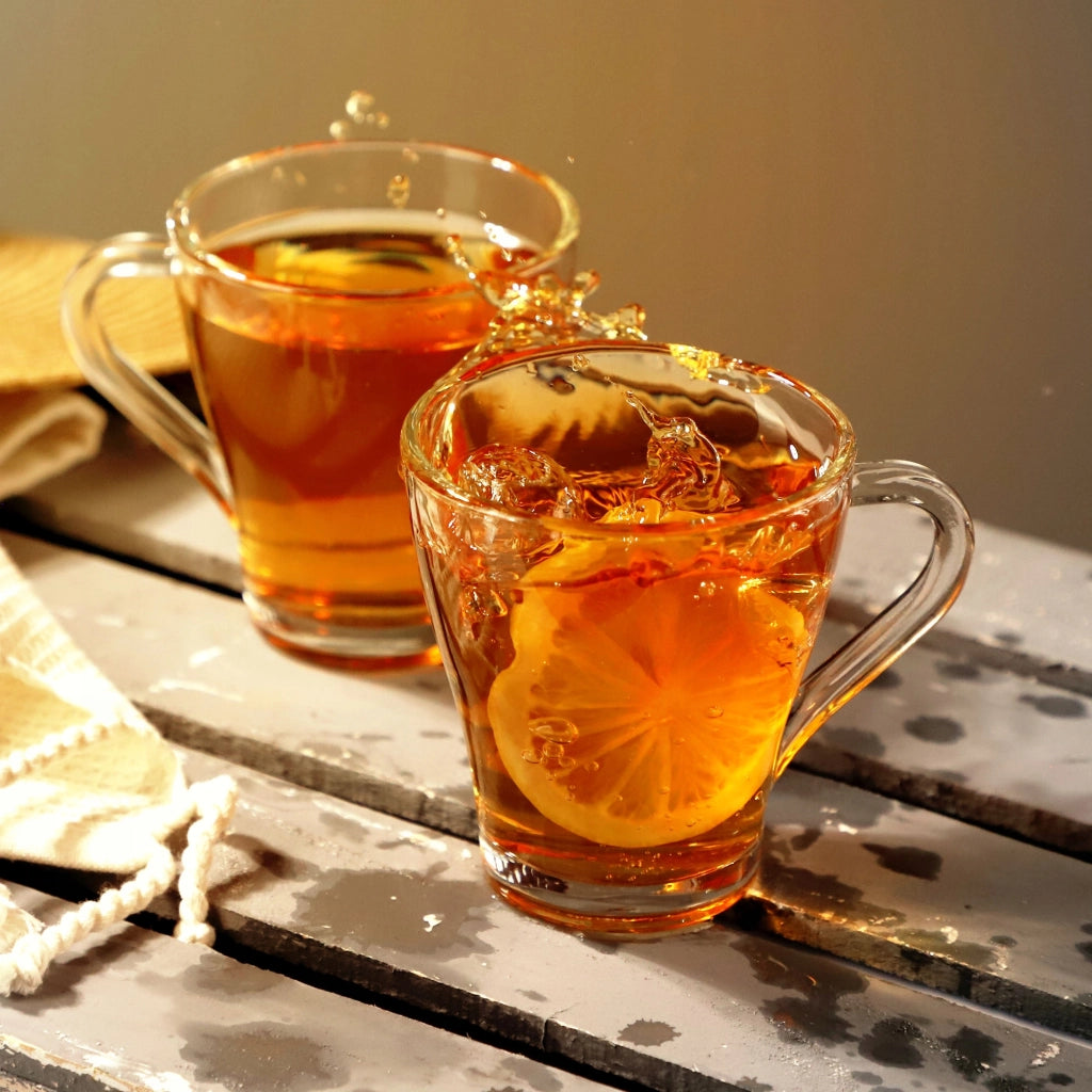 Set di 6 bicchieri da tè e caffè KADAX da 250 ml con manico.