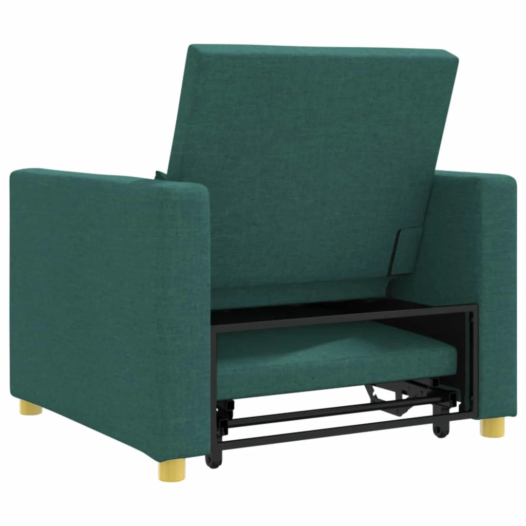 Divano letto estraibile singolo Verde scuro 90 x 165 x 87 cm 42002689