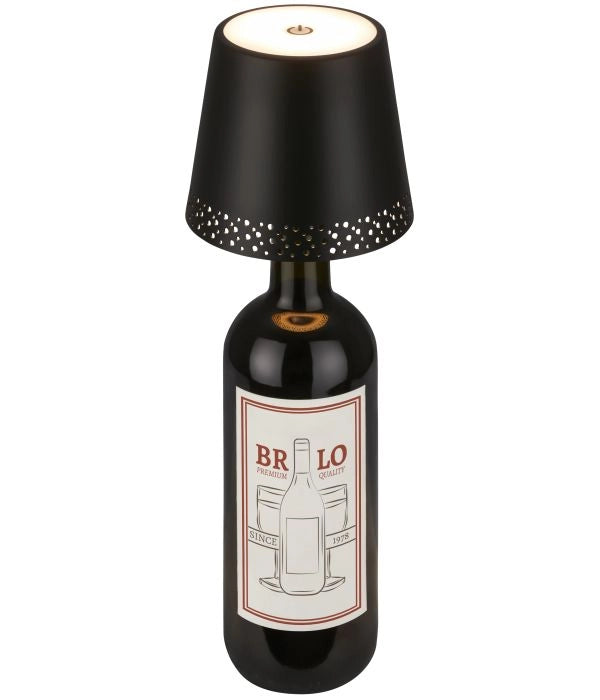 LAMPADA FLASKA P/MONTAGGIO SU BOTTIGLIA NERO Nero