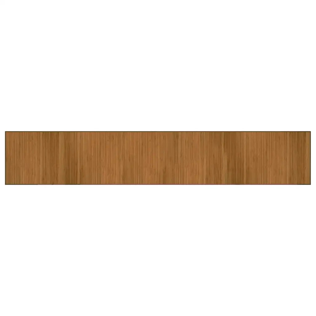 Tappeto Rettangolare Marrone 70x400 cm in Bambù 376884
