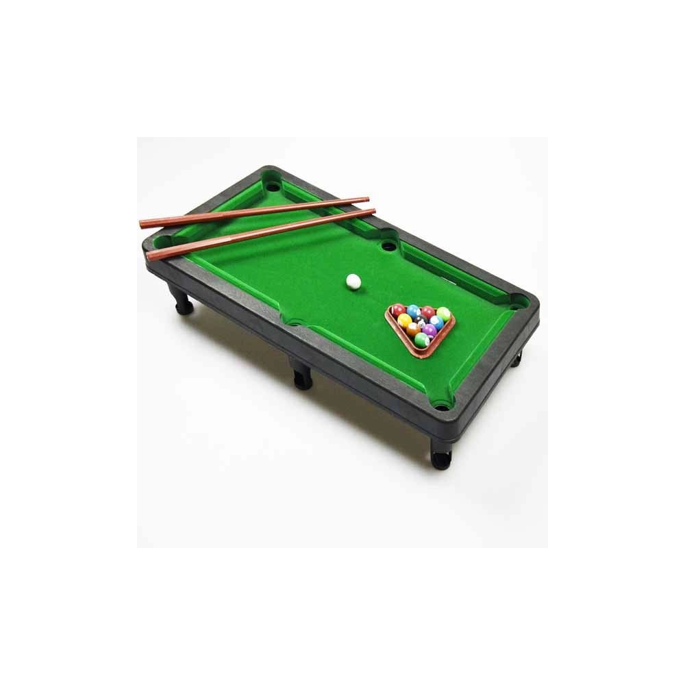 Trade Shop - Set Carambola Gioco Da Tavolo Con 11 Biglie 2 Stecche E Triangolo 30x25 Circa -
