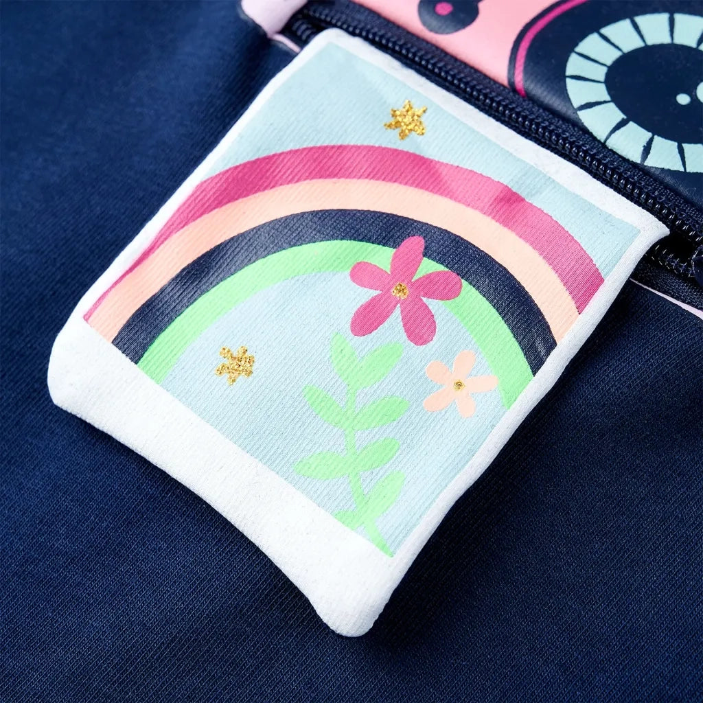 Maglietta da Bambina Blu Marino 116