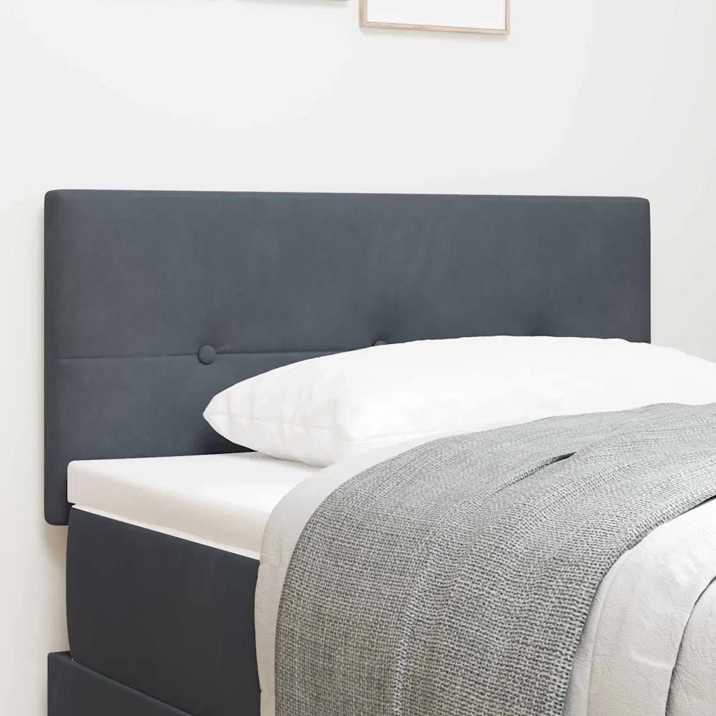 Testiera | Testata LED con strisce LED Grigio 80 cm Velluto