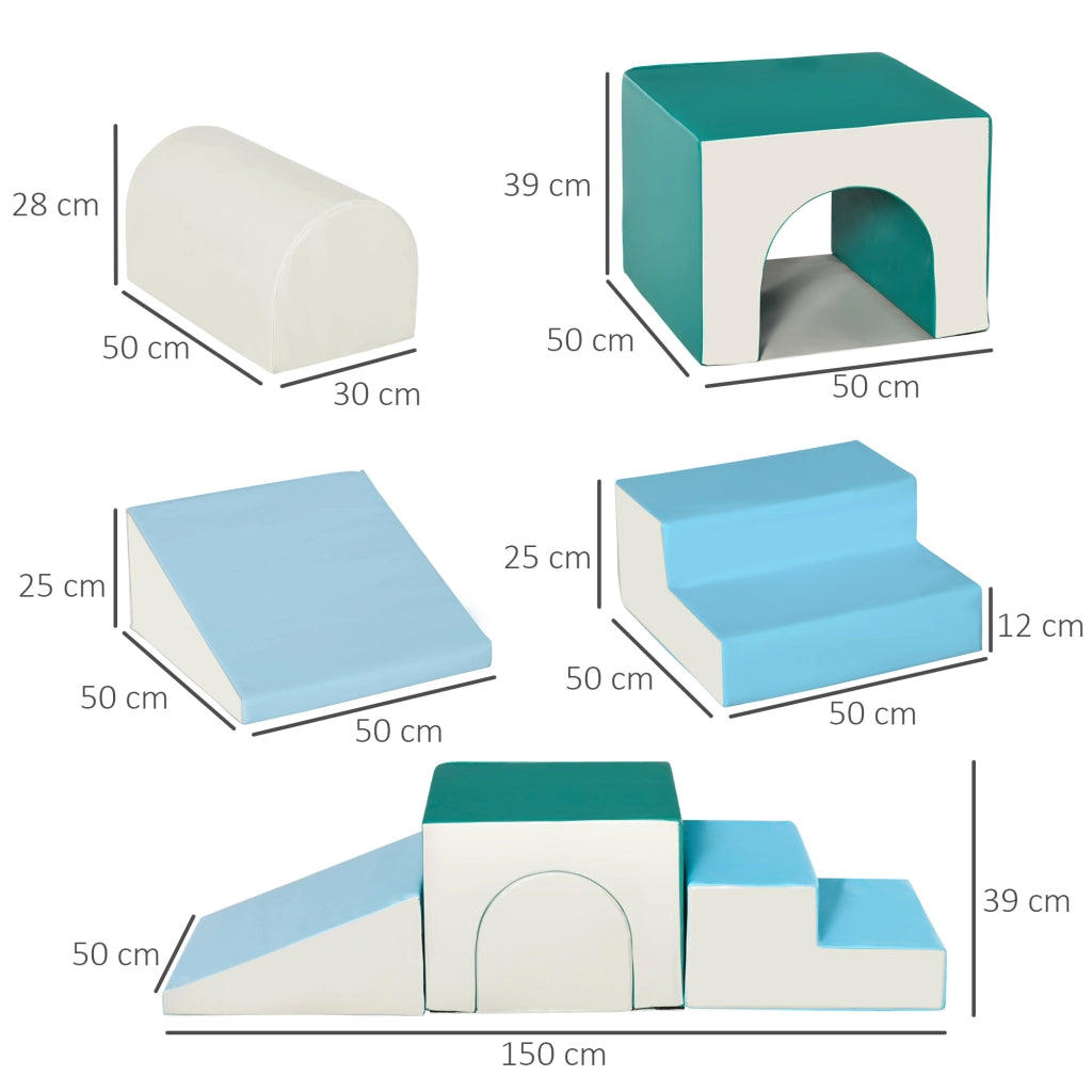 Set moduli motricit¨¤ 4 pezzi ¨C Xylo ¨C schiuma EPE multicolore per bambini