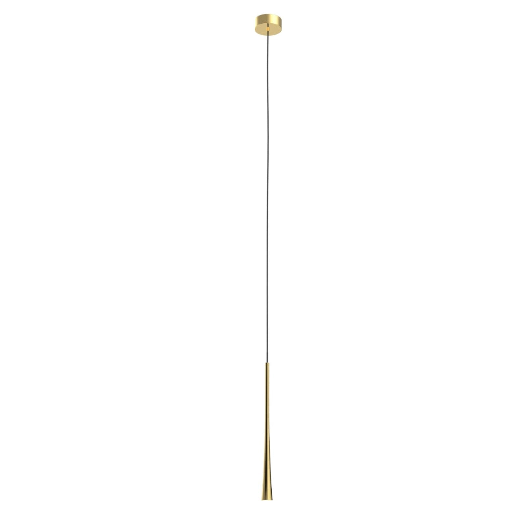 Lampada a sospensione oro minimal tubo 40cm LED 7W Maxlight
