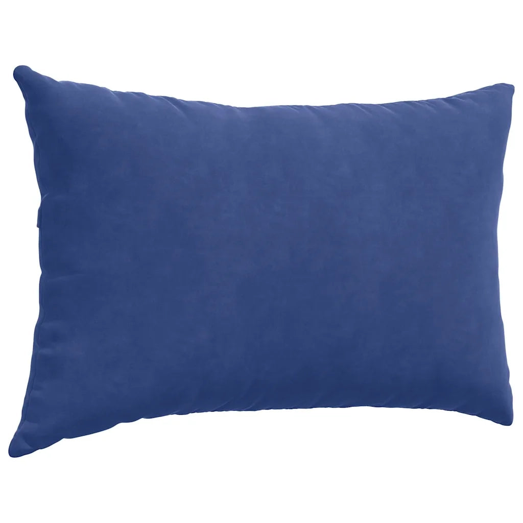 Cuscini da Divano 2 pz-Set di 2 Cuscini per Sofa Blu Polizia 60 x 40 cm Tessuto in Cords