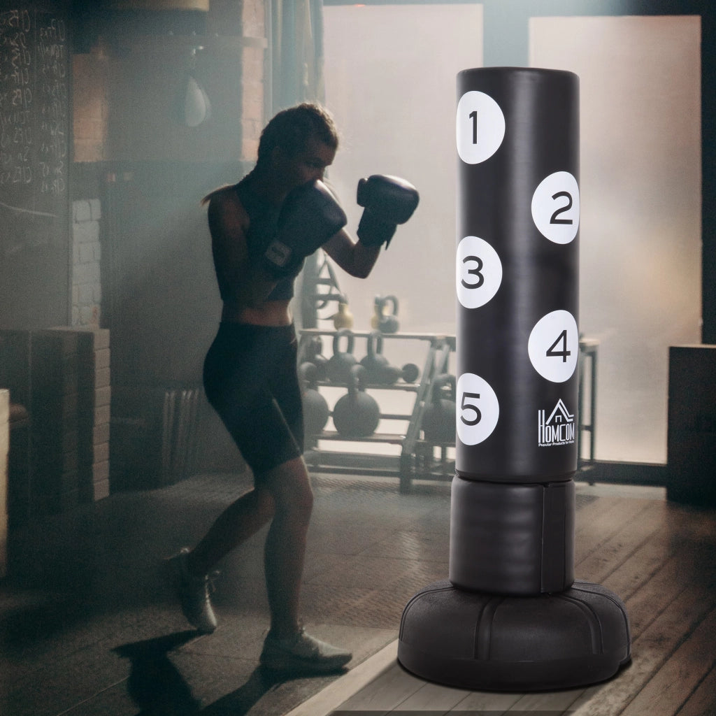 Sacco da Boxe con Supporto ¨C Minimal ¨C Nero 176 cm