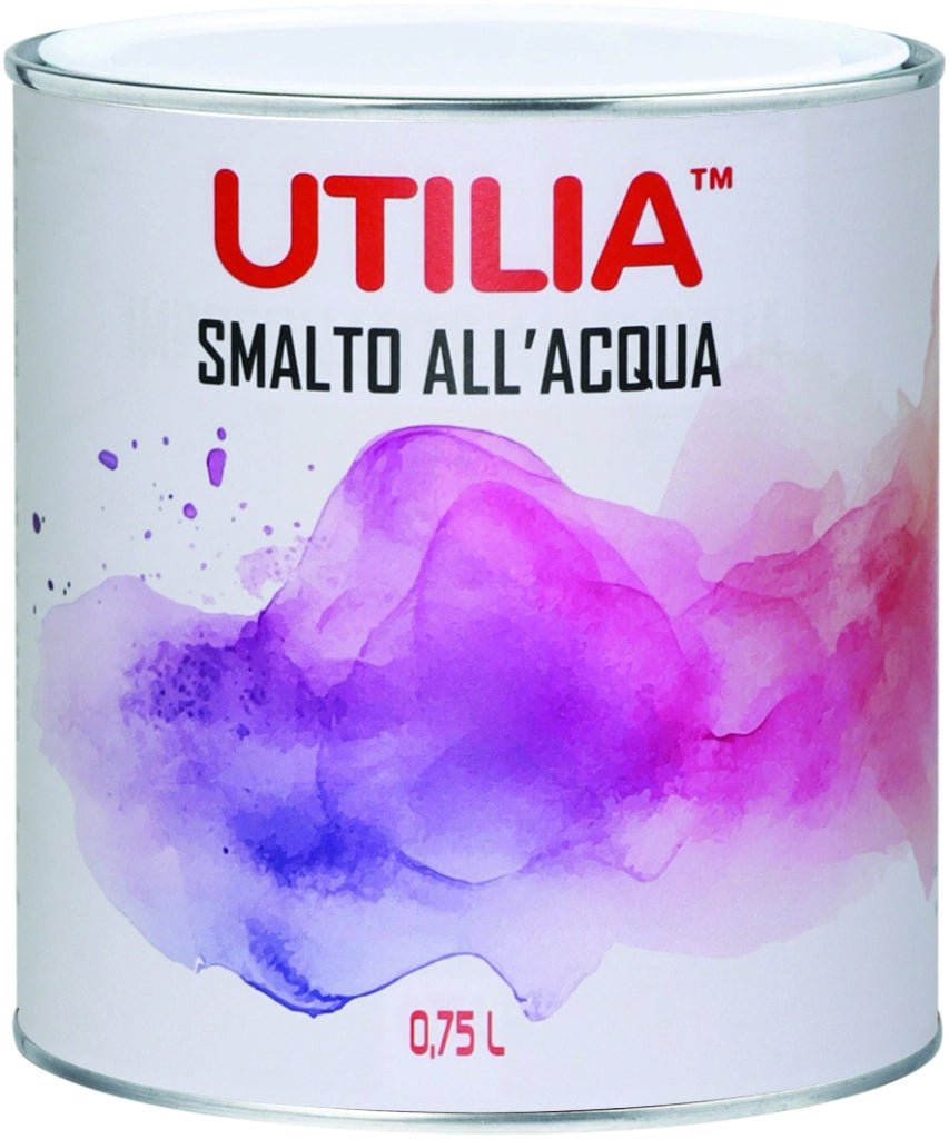 Utilia SMALTO ALL'ACQUA  ml. 750 Bianco lucido 6.00 pz