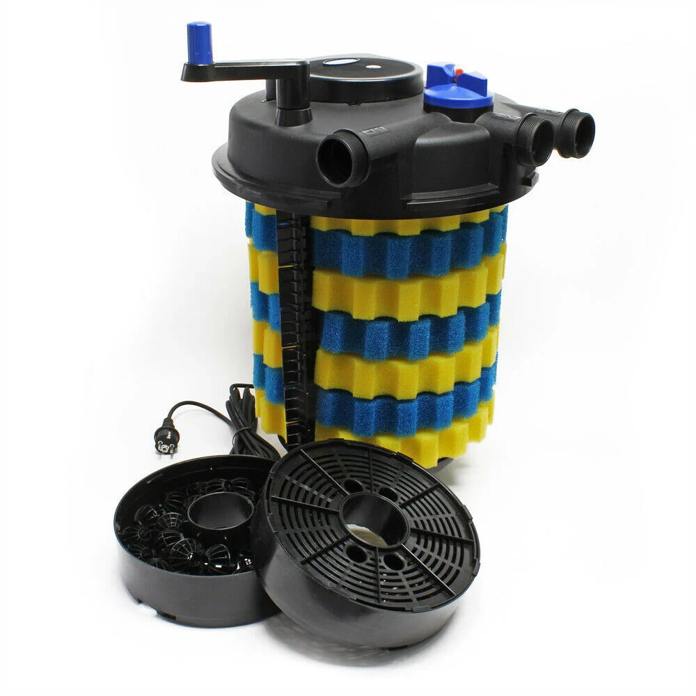 Kit per laghetto da 80.000 litri luce UVC da 55 watt pompa da 10.000 l/h tubo da 10 m kit di filtrazione 16_0001972