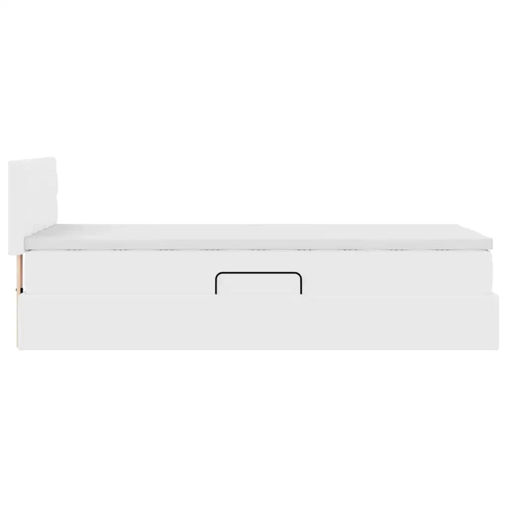Letto con contenitore e materasso Bianco Puro 90 x 190 cm 3370374