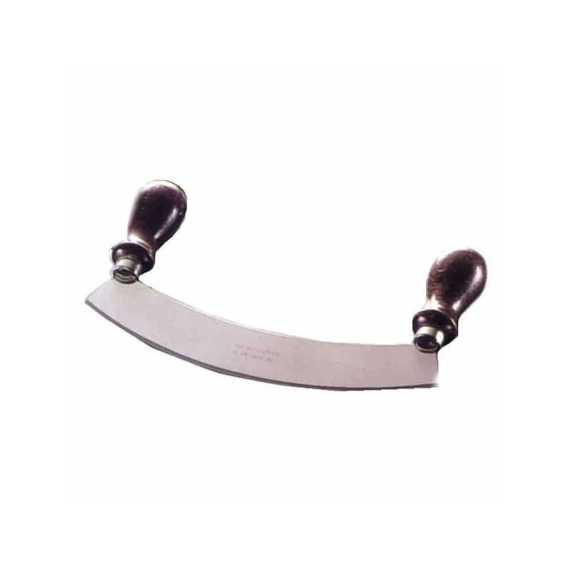 Mezzaluna Inox Manici Legno Calder