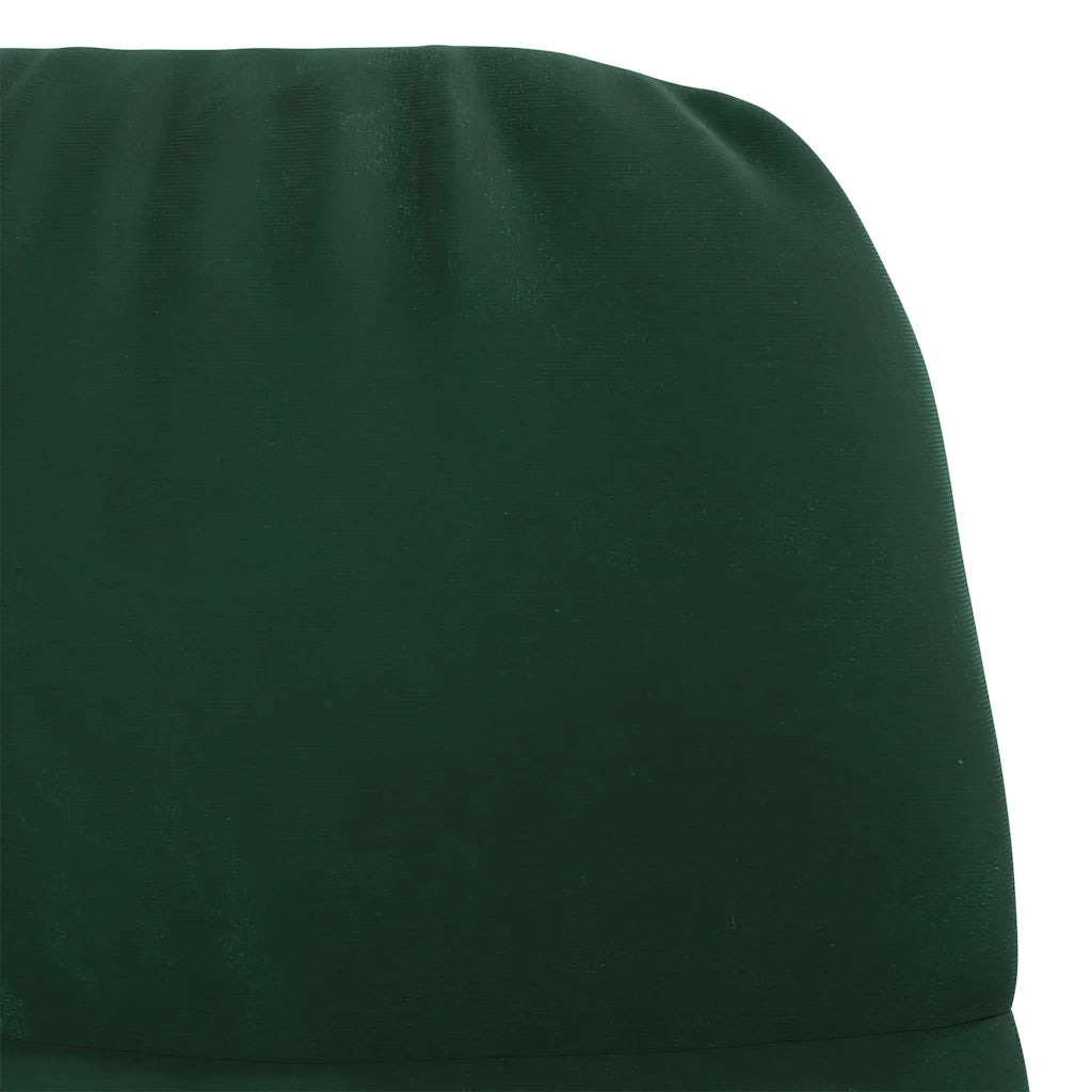 Sedia da Pranzo Verde Scuro in Velluto 4102623