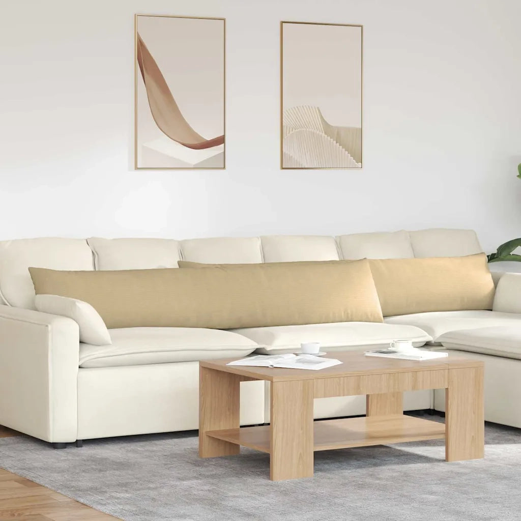Cuscini da Divano 2 pz-Set di 2 Cuscini per Sofa Grigio Verde 200 x 40 cm