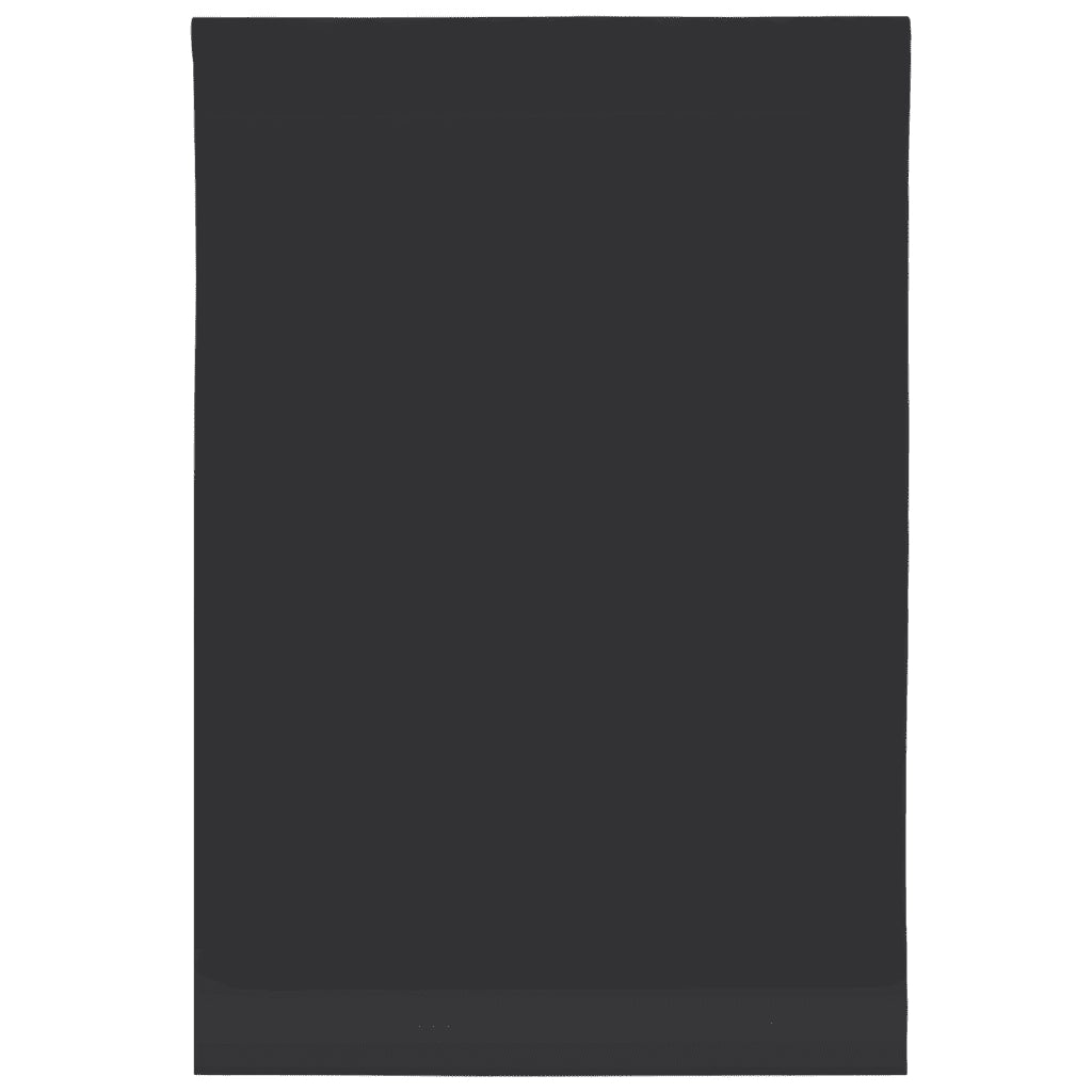 vidaXL Adesivo per Mobili Autoadesivo Nero Opaco 90x500 cm in PVC