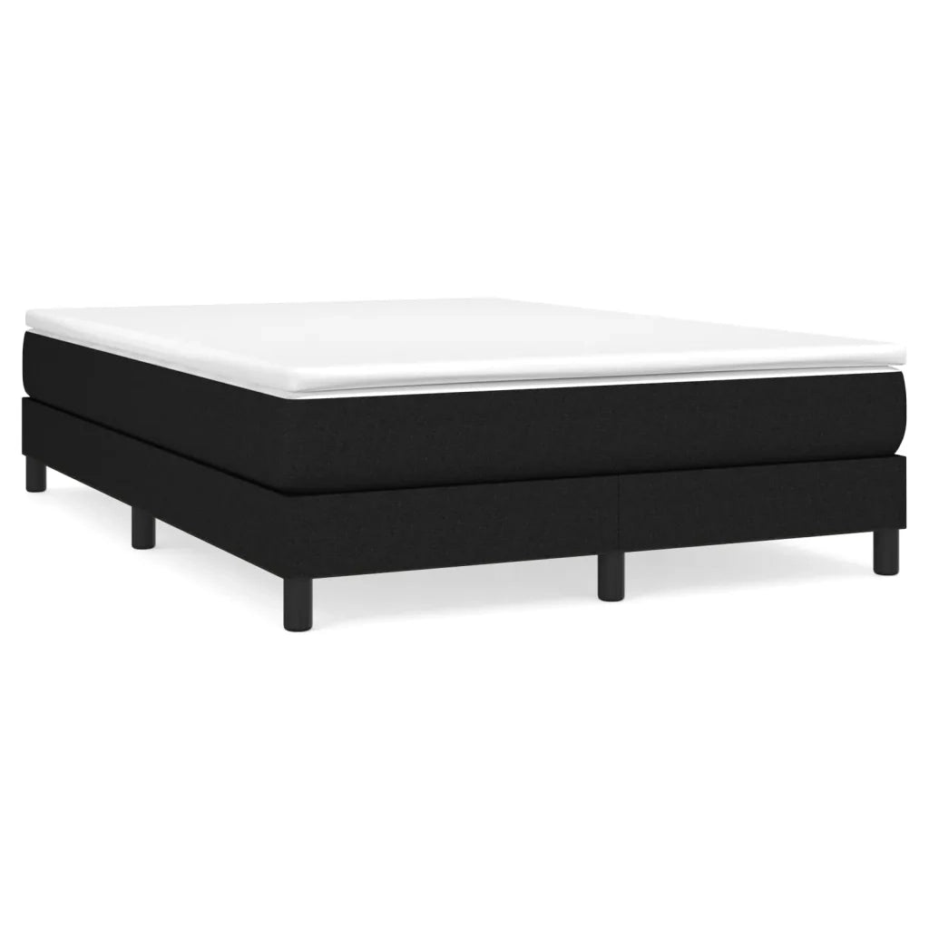 Struttura Letto a Rete a Molle Nero 140x190 cm in Tessuto 3120510