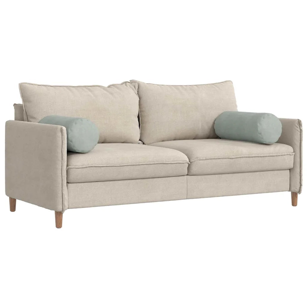 Cuscini a rullo 2 pcs Grigio chiaro Ø 25 x 70 cm 42014328