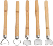 Set di raschiatori 5 in 1 - Gessetti - Fissi e regolabili - Maniglie in ceramica - Ideali per la scultura - Molteplici applicazioni - Gessetti per scultura