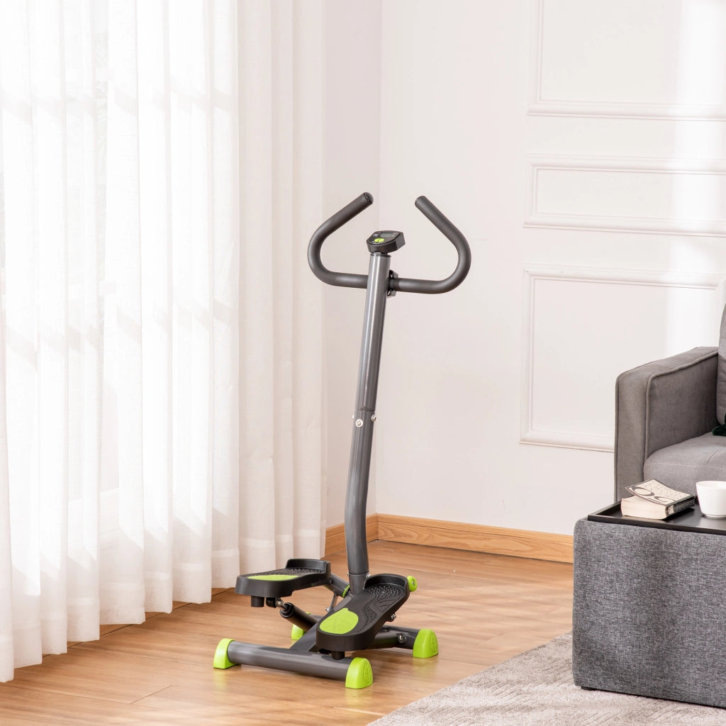 Stepper con manubrio ¨C Minimal ¨C Nero Grigio Verde 55x44x108 cm