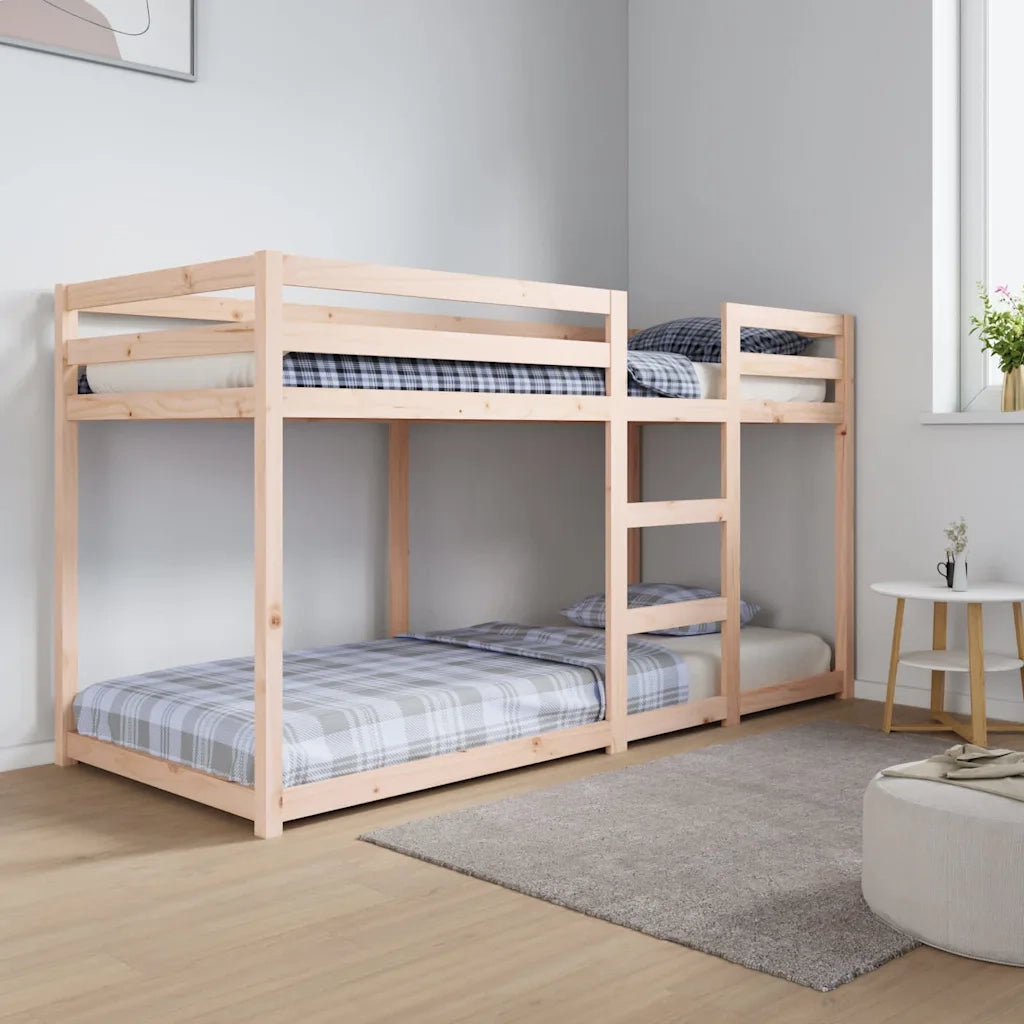 Letto a Castello 80x200 cm in Legno Massello di Pino cod mxl 63589