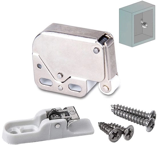 Chiusura automatica a flap - Pacchetto da 15 - Acciaio inossidabile