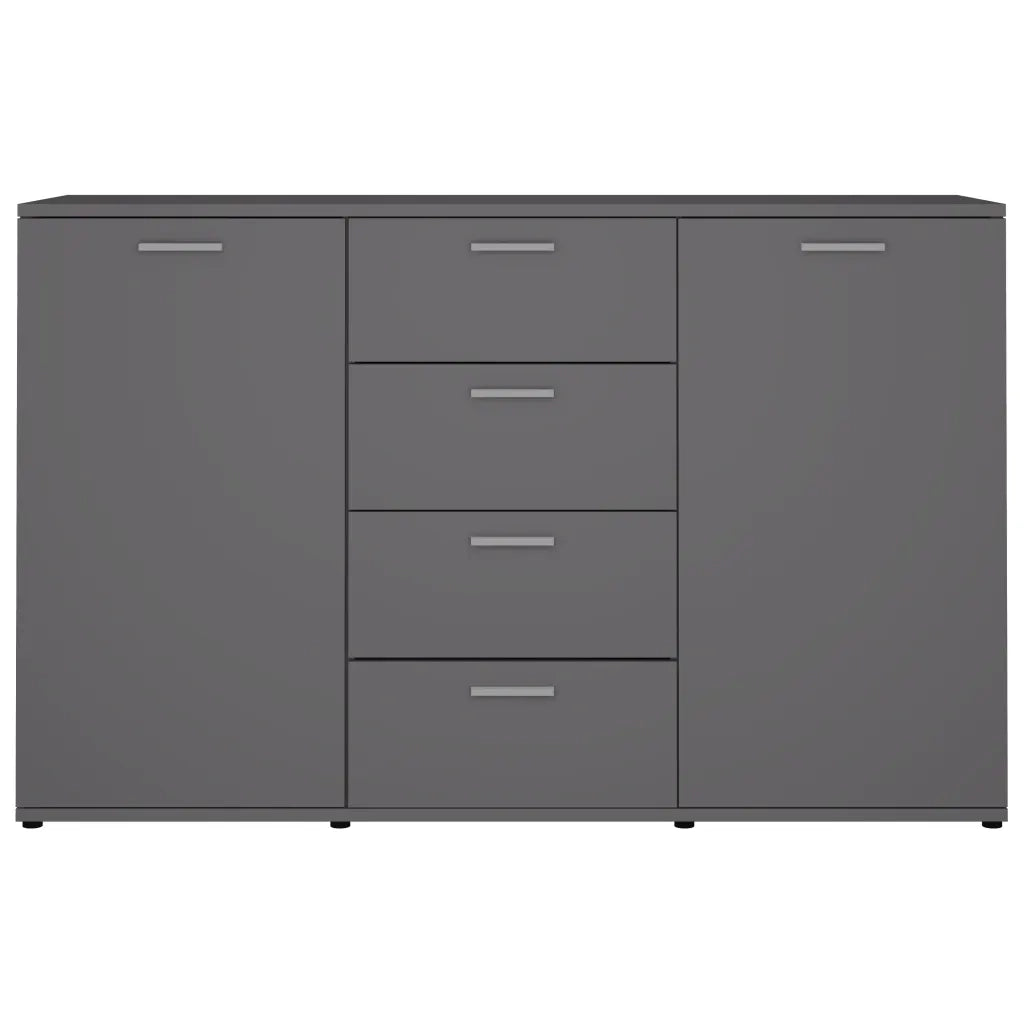 Credenza Grigia 120x35,5x75 cm in Legno Multistrato 801330
