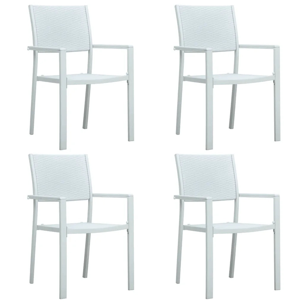 Set Mobili da Pranzo per Giardino 5 pz Bianco 3099259