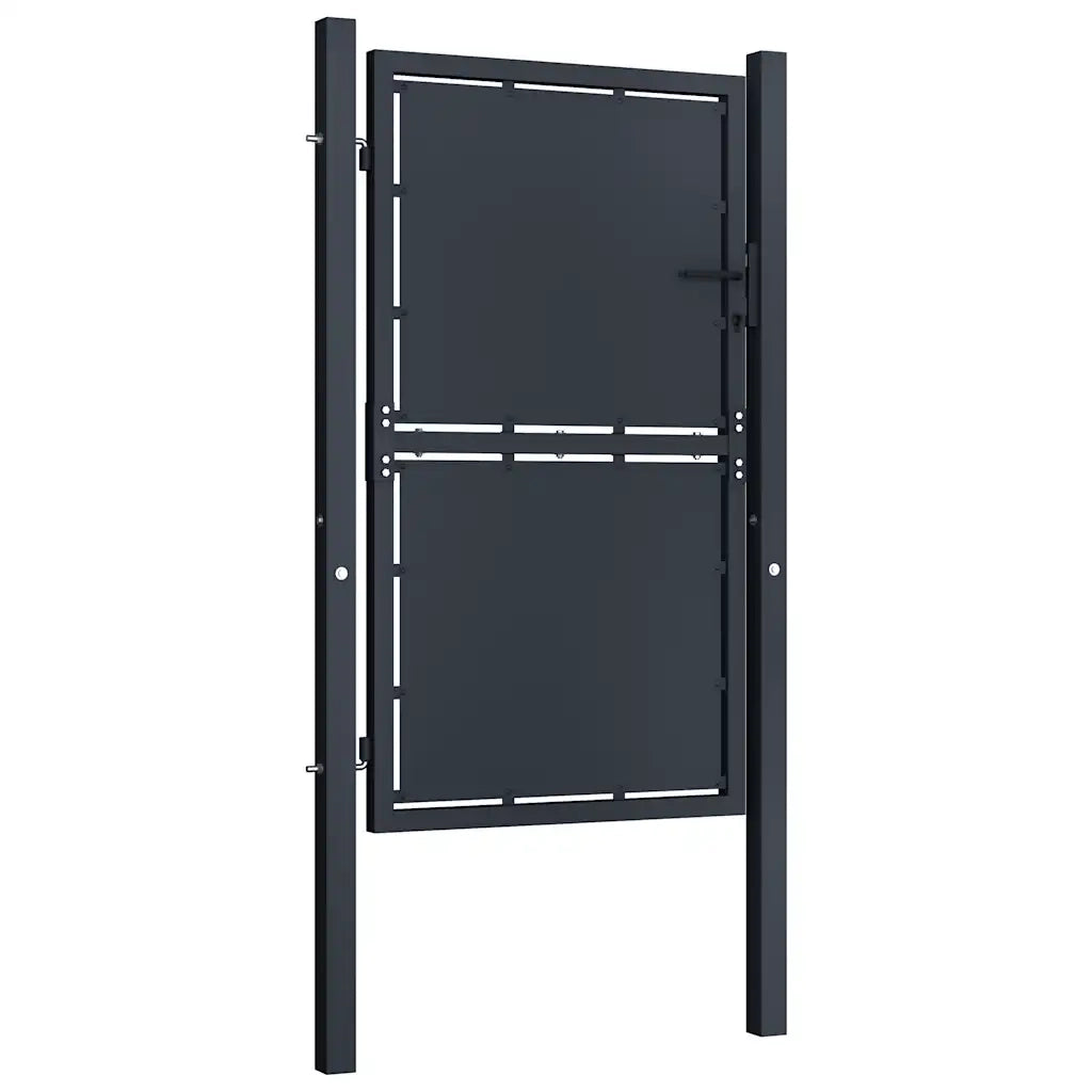 Cancello da Giardino in Acciaio 100x150 cm Antracite 144520