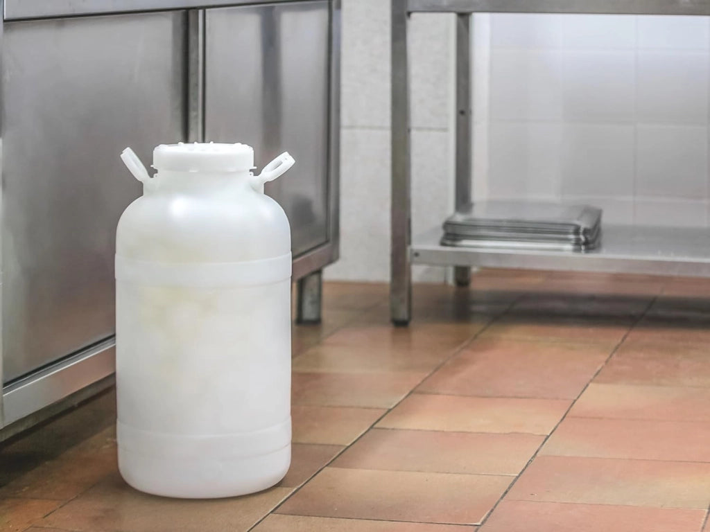 BIDONE FUSTO 'BOCCA LARGA' Lt. 25 plastica 4 pezzi ECOPLAST