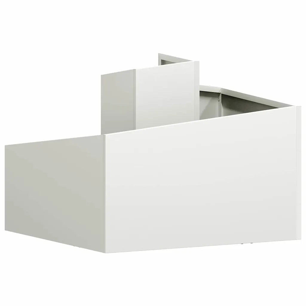 Vaso da giardino Bianco 60 x 60 x 50 cm 873572