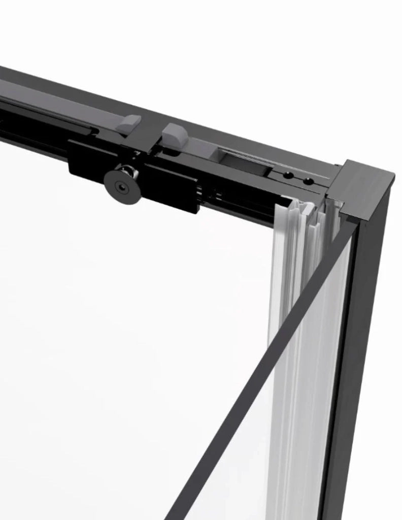 Box doccia ingresso angolare 2+2 ABANTE (TWENTY) 75x75 cm Nero