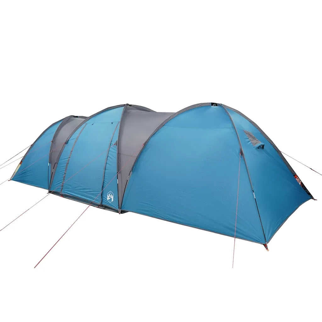 Tenda da Campeggio a Cupola per 8 Persone-Tenda per Escursionismo Blu Impermeabile