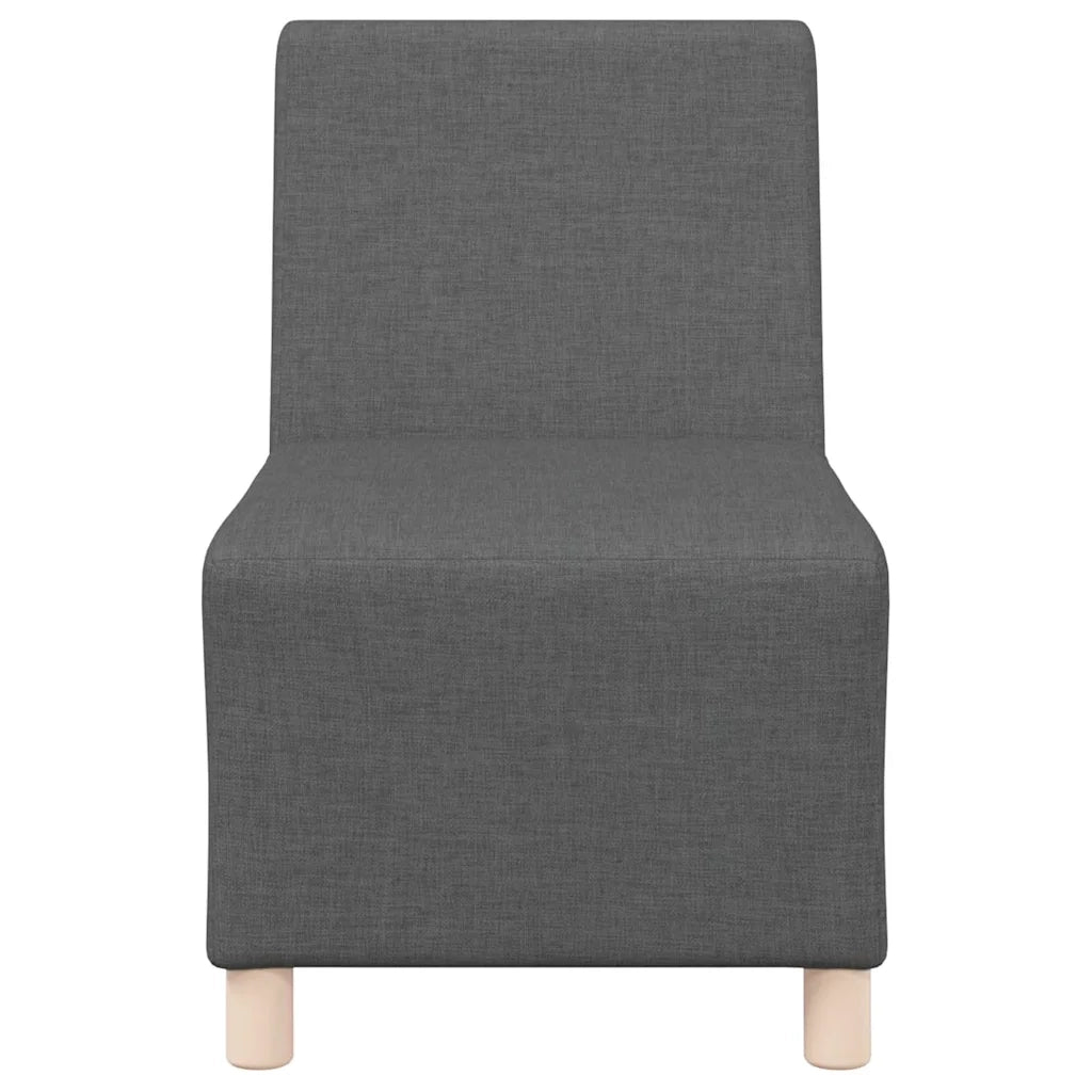 Unità di Divano Modulare Senza Braccioli 3 pcs Grigio scuro 3399793