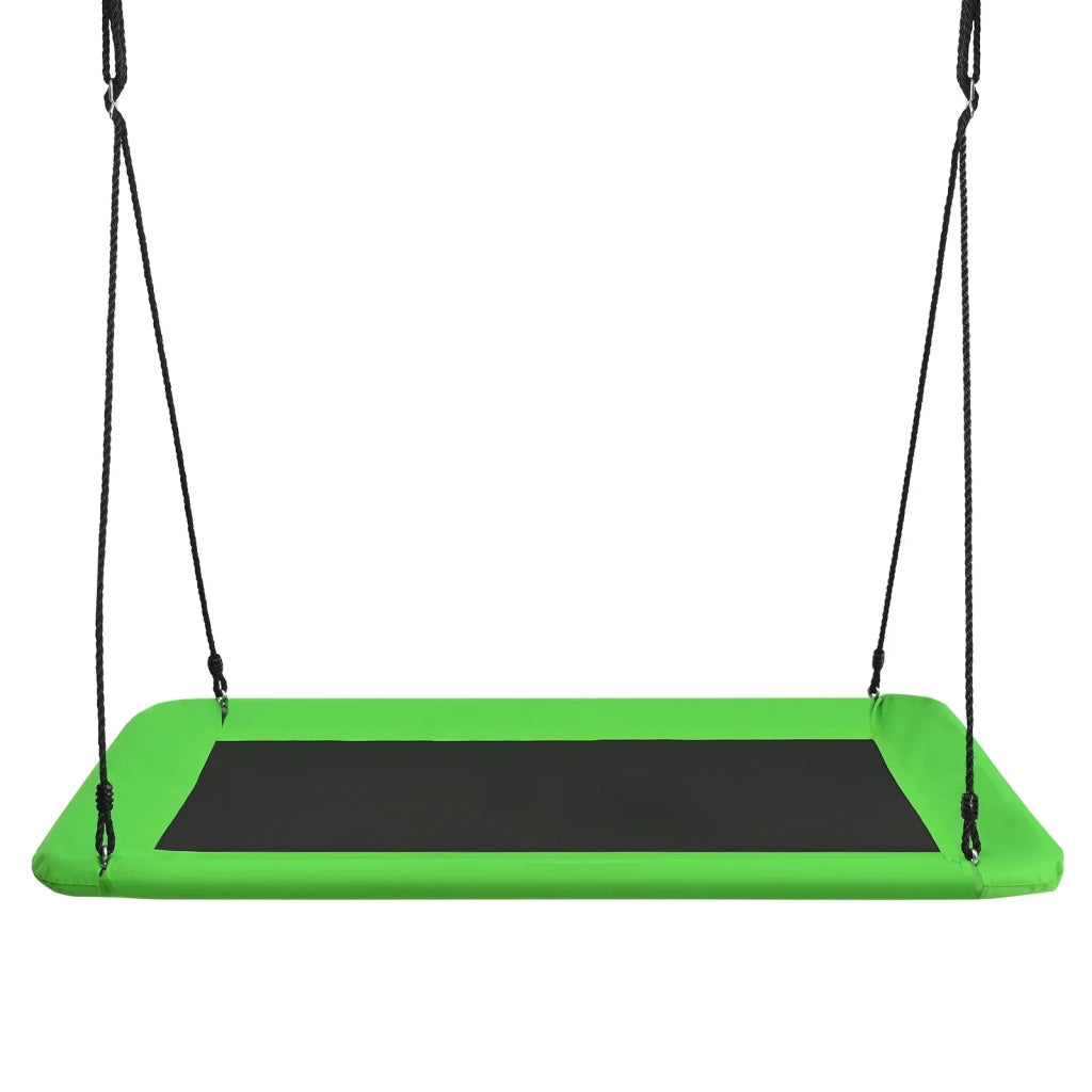 Altalena a piattaforma 150 x 80 cm peso 315 kg regolabile per interni/esterni moderna tessuto oxford verde 20_0010523