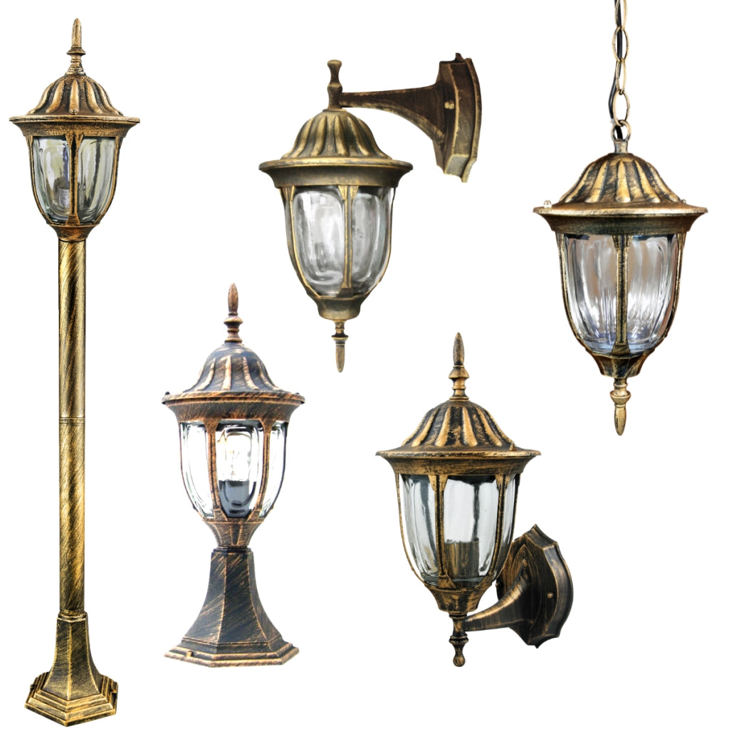 Lampada sospesa esterna Florencja patina 1 luce E27 Polux