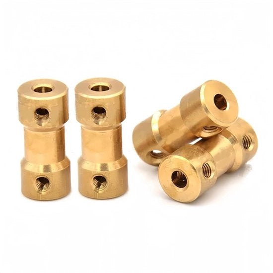 Connessione in rame rigida - adattatore in ottone - connessioni resistenti al logorio - adatta per diametro di barra da 3.17mm a 4mm - formato 9x20mm - 4 pezzi