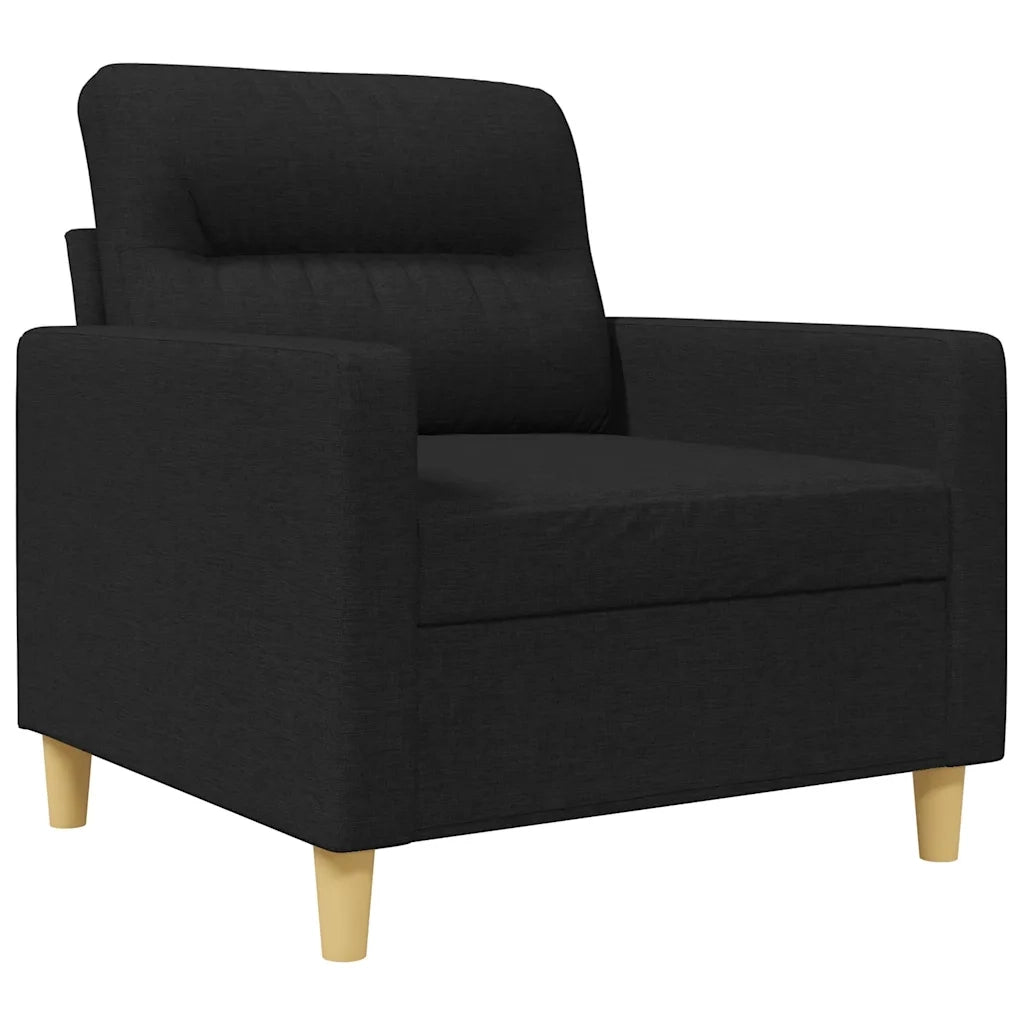Poltrona | Sedia Relax Nera 60 cm in Tessuto